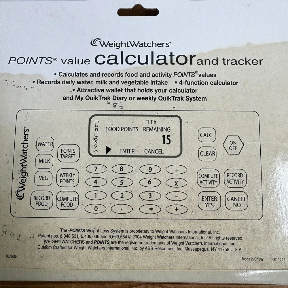 Weight Watchers Points Value Calculator & Tracker NEW Sealed Calculator